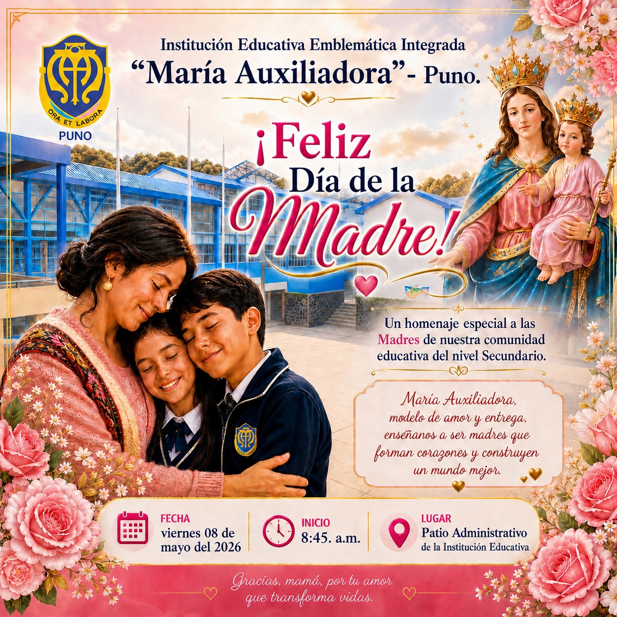 HOMENAJE A LA MADRE SALESIANA